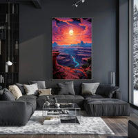 Canyon Sunset Serenity Poster PosterGoat