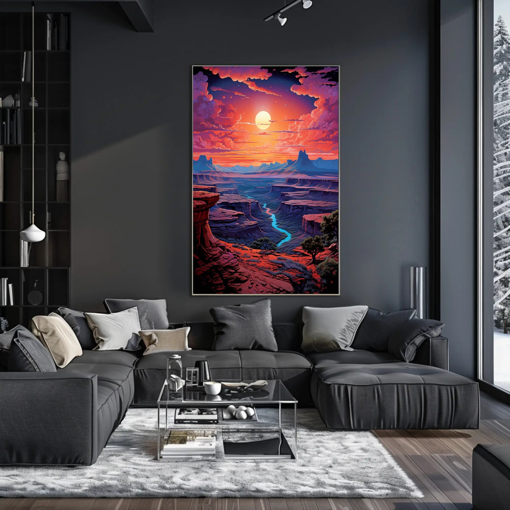 Canyon Sunset Serenity Poster PosterGoat