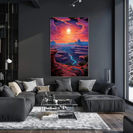 Canyon Sunset Serenity Poster PosterGoat