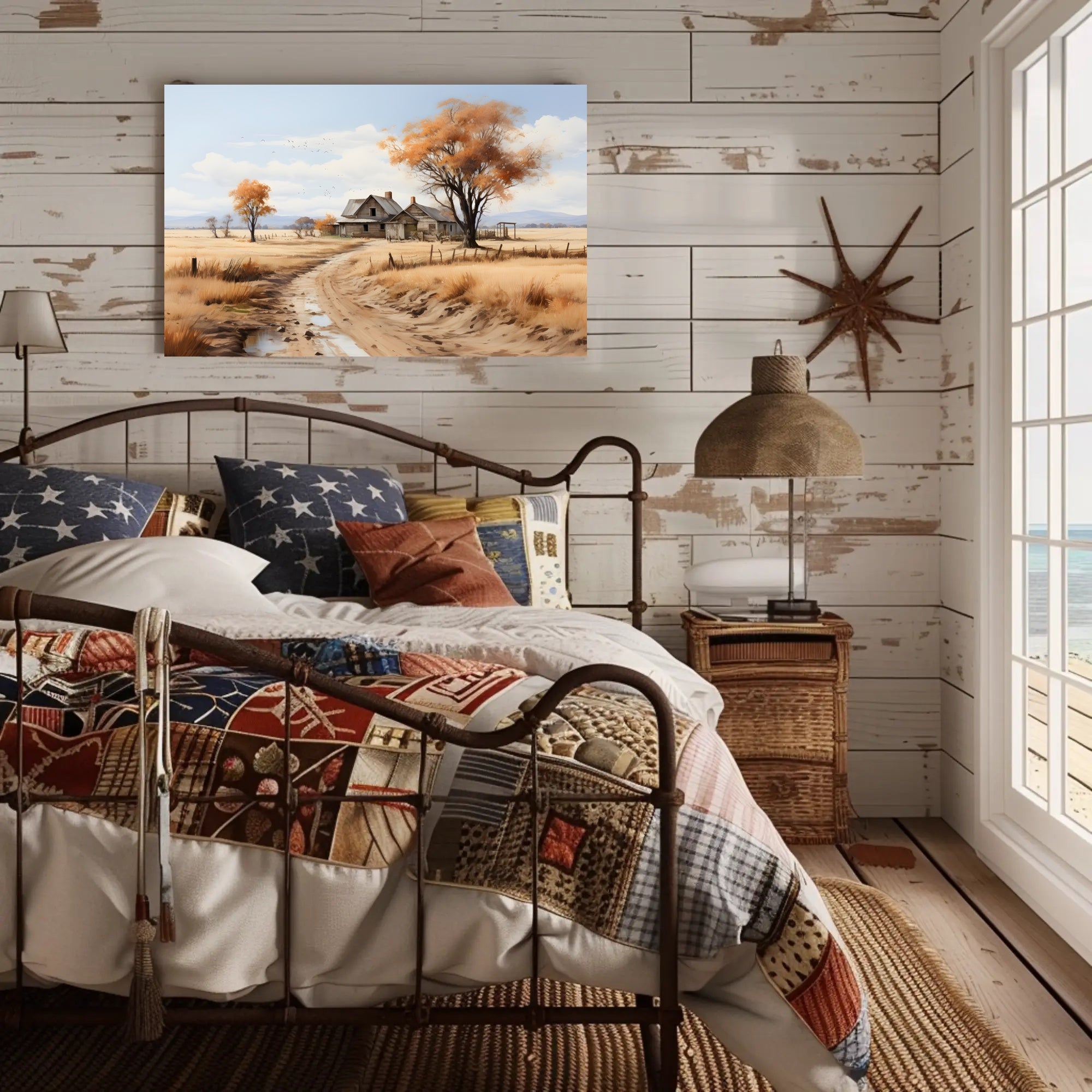 Autumn Serenity in the Countryside Poster