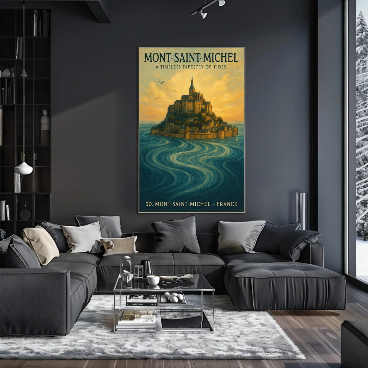 Mont-Saint-Michel A Timeless Tapestry Poster