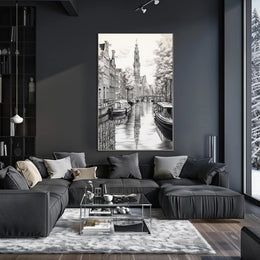 Amsterdam Canal Scene Poster