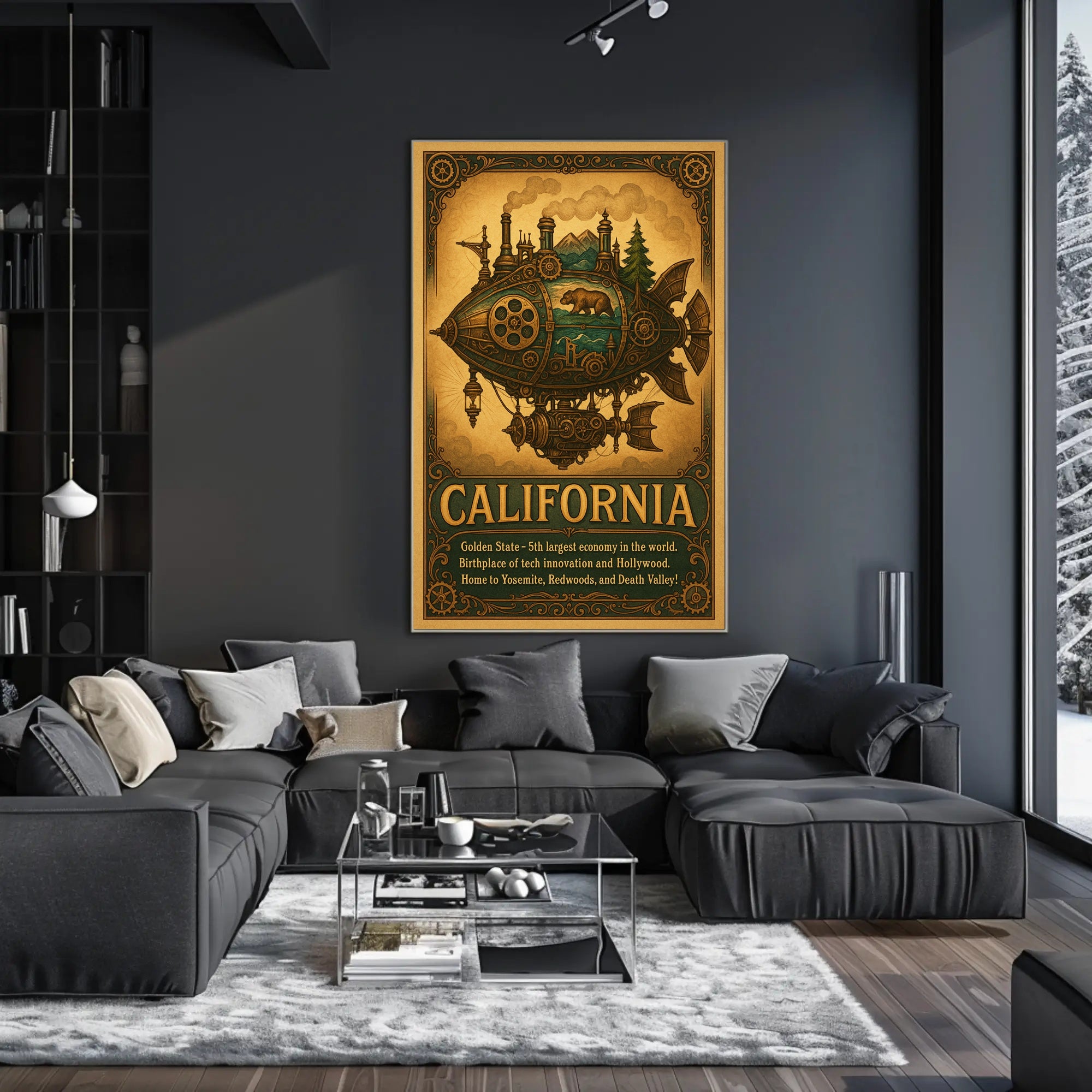California The Golden State Poster
