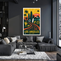 Los Angeles City of Dreams Poster PosterGoat