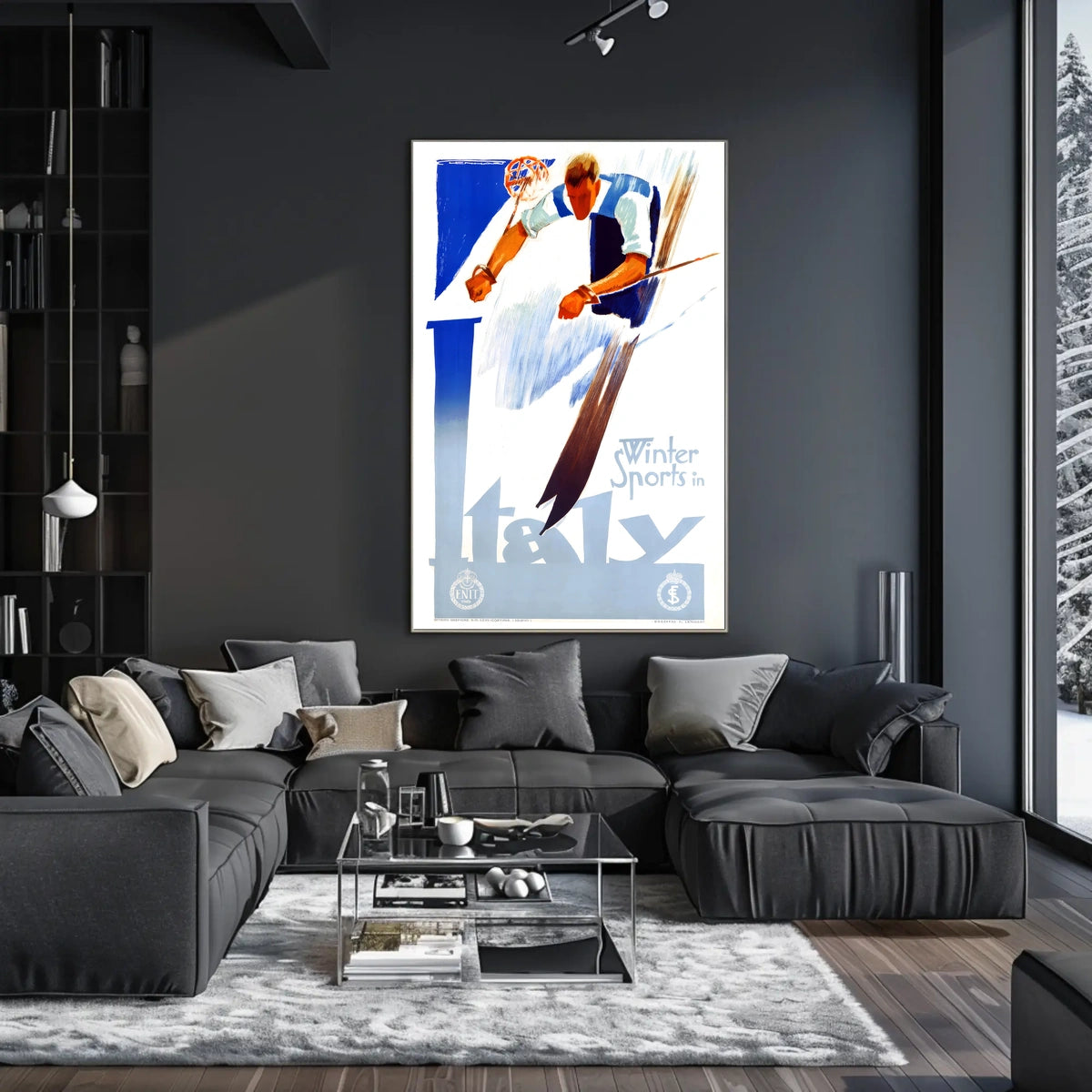 Winter Sports in Italy Poster