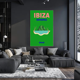 Ibiza Bohemian Paradise Island Travel Poster PosterGoat