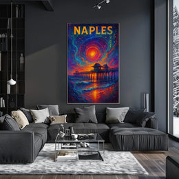 Naples A Cosmic Sunset Poster