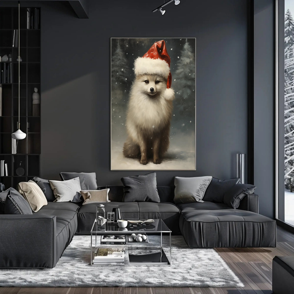 Festive Fox In Winter Wonderland Poster