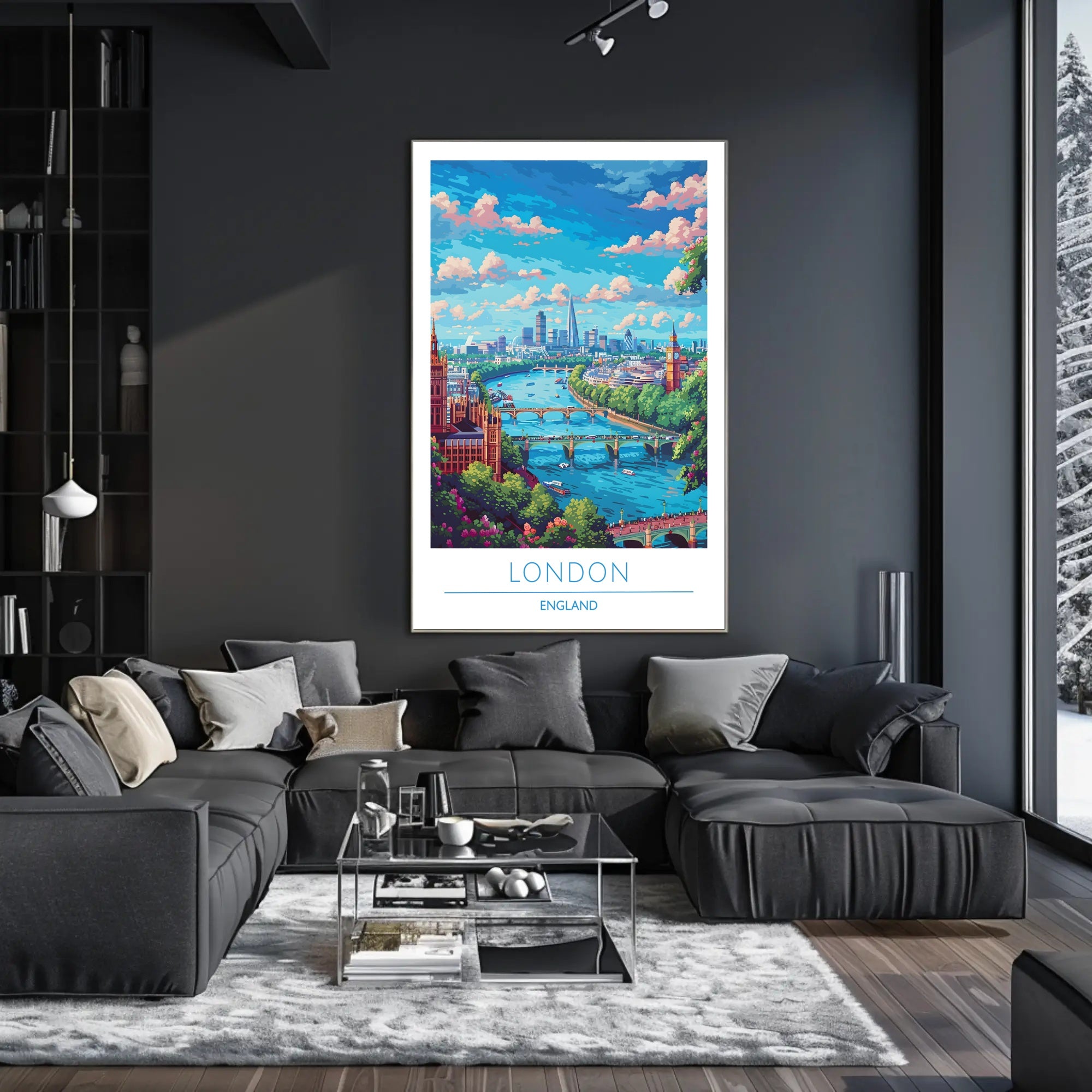 Scenic London Skyline Poster