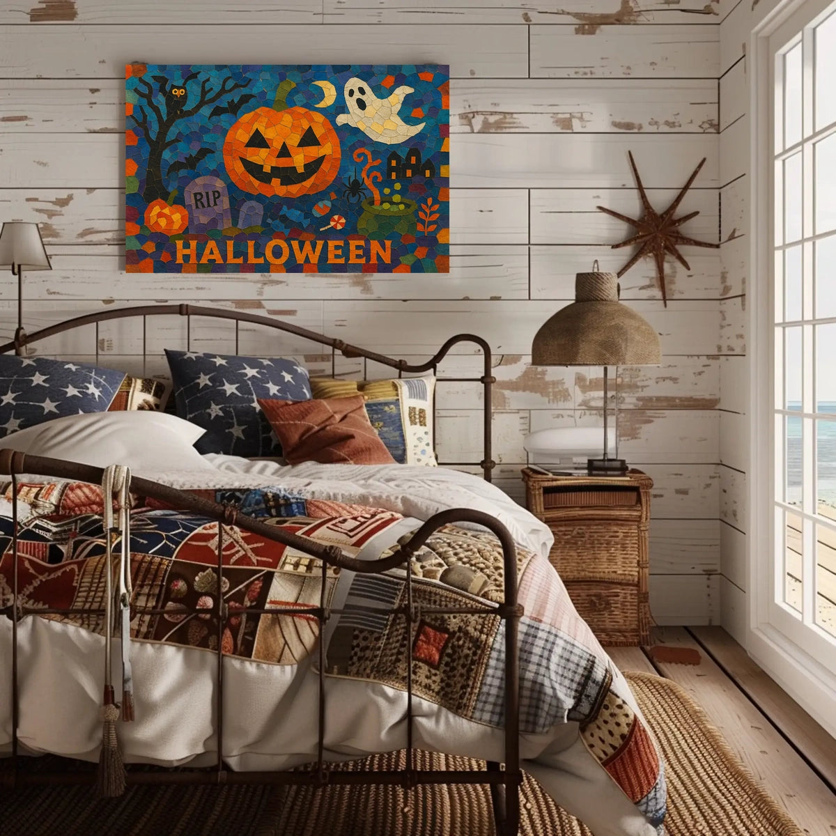 Halloween Mosaic Gothic Collectors Poster