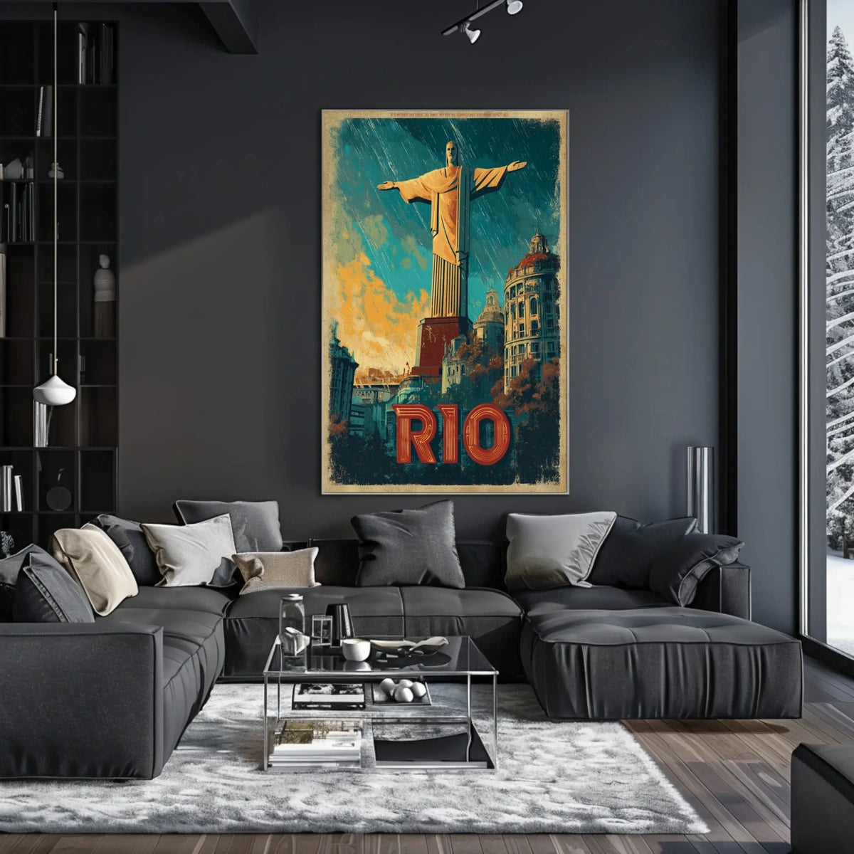 Rio de Janeiro Iconic Landmarks Poster