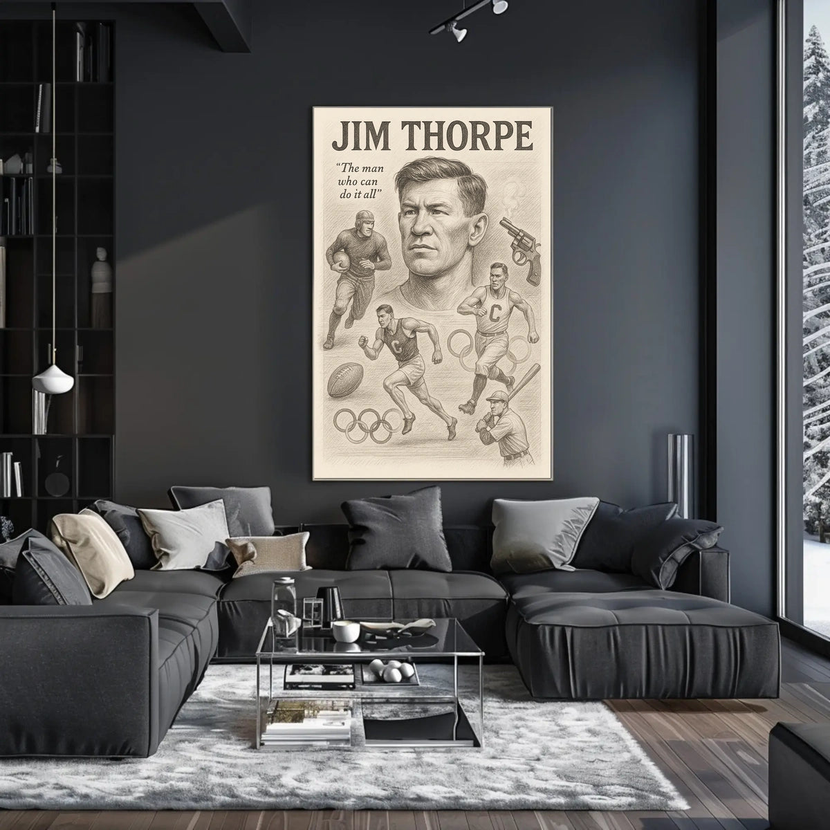 Jim Thorpe Legendary Sports Icon Jim Thorpe Poster