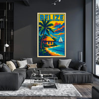 Belize Tropical Escape Poster