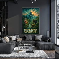 Great Smoky Mountains Scenic Poster Wall Art
