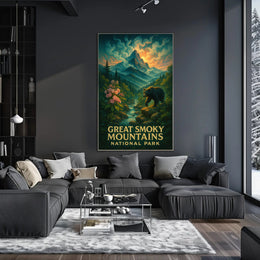 Great Smoky Mountains Scenic Poster Wall Art