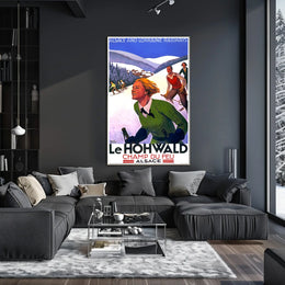Champ Du Feu Alsace Winter Sports Poster