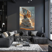 Futuristic Monument in Desert: Futuristic Sci-Fi Poster PosterGoat