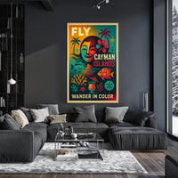 Wander in Color - Cayman Islands Poster
