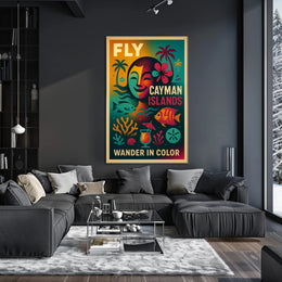 Wander in Color - Cayman Islands Poster