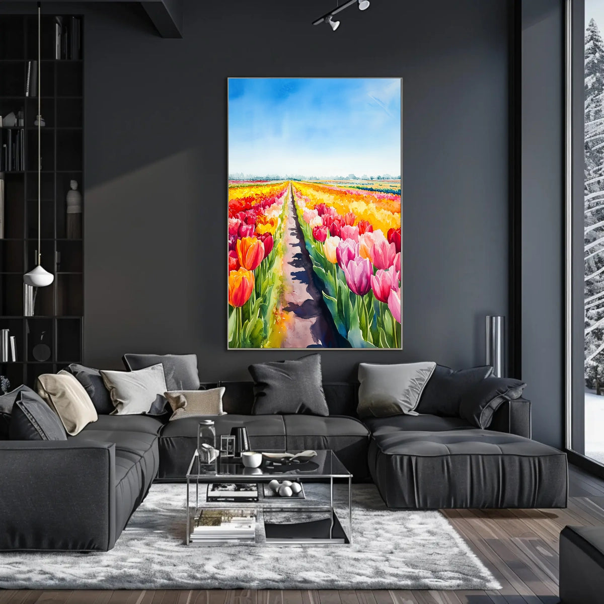 Netherlands Keukenhof Gardens Tulip Fields Poster