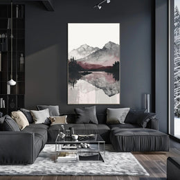 Serene Mountain Reflections Poster