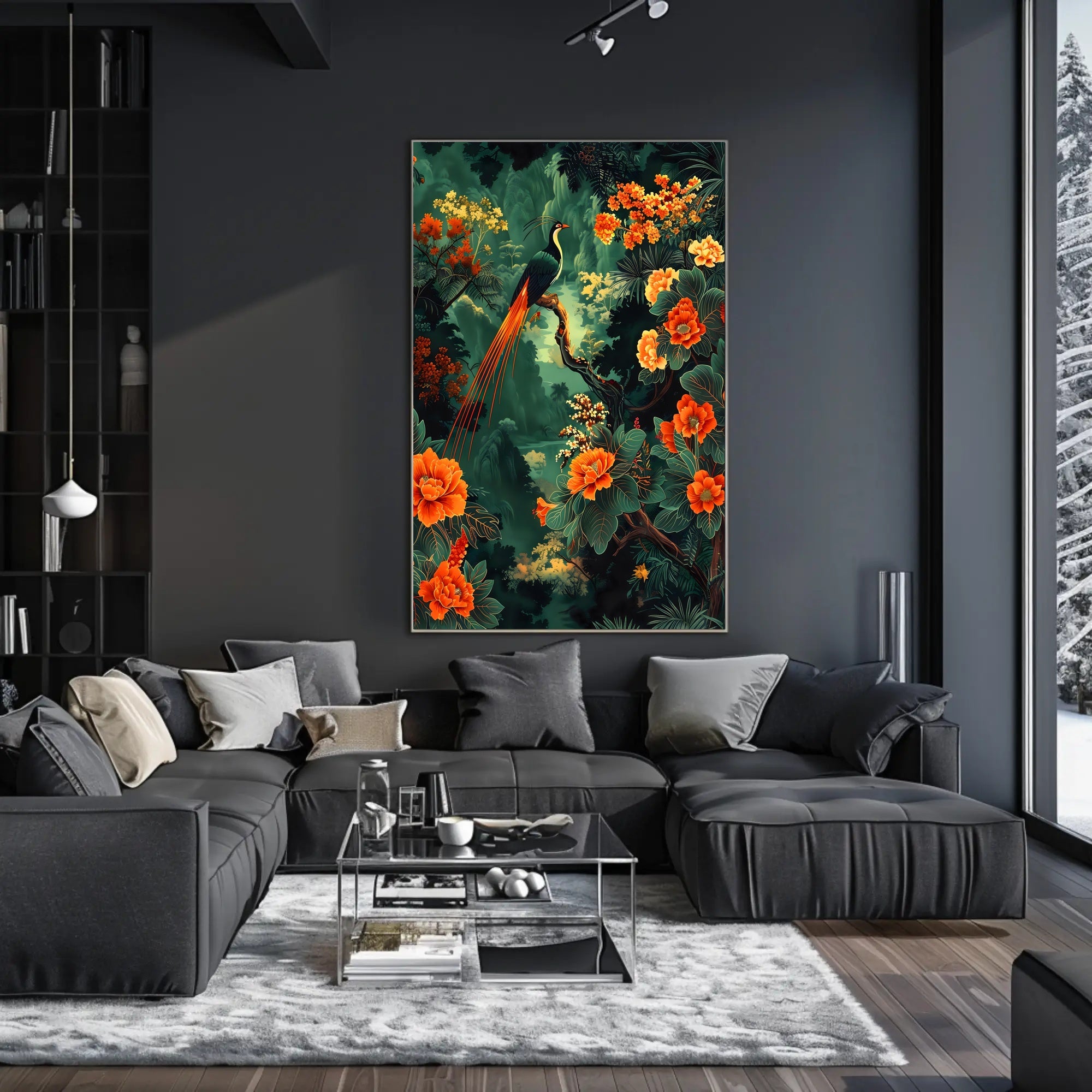 Tropical Paradise Bird Art Print - Animal Poster