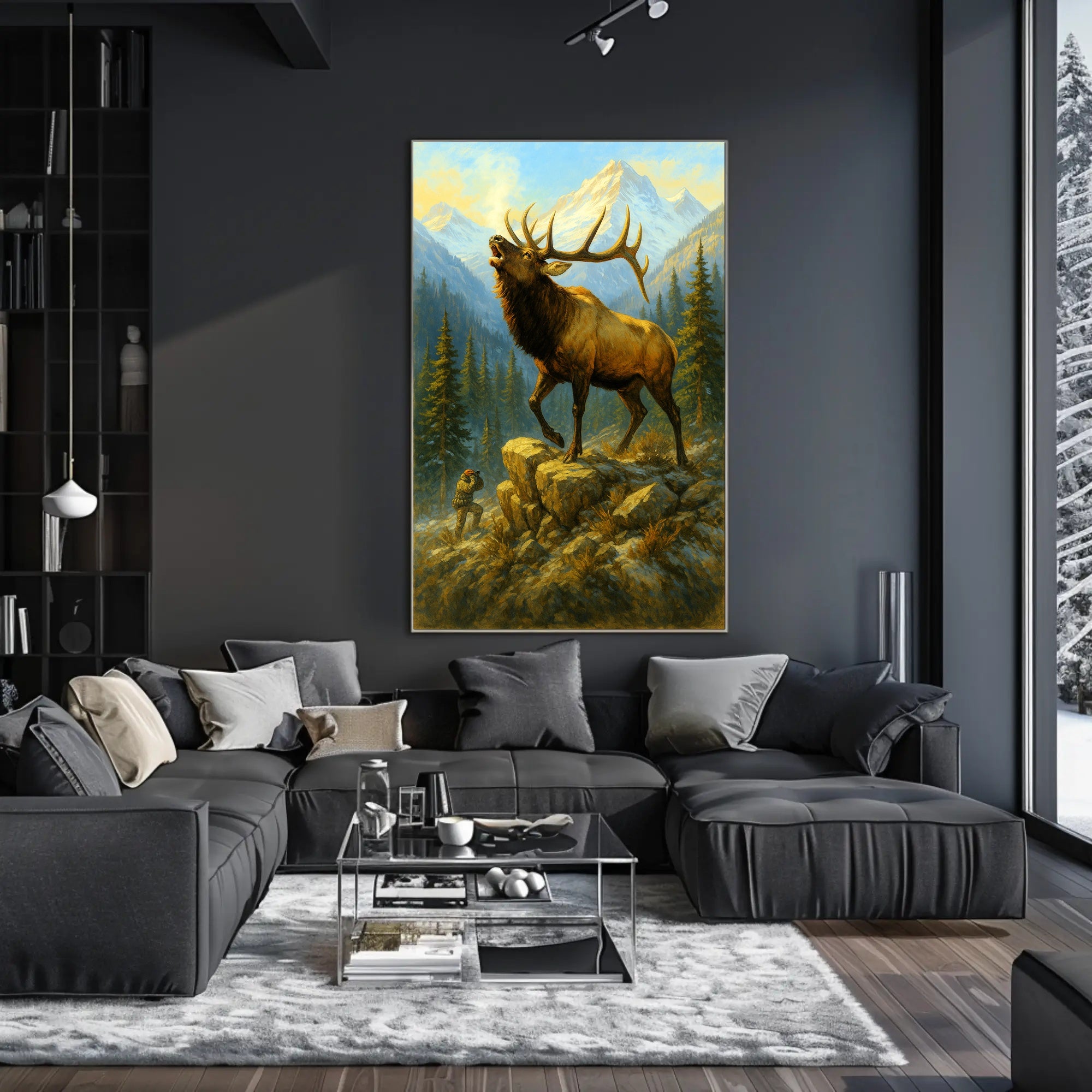 Majestic Wilderness Encounter Poster PosterGoat