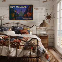 New Orleans Jazz Travel Poster Wall Art