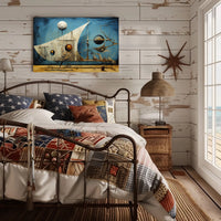 Surreal Dreamscape with Celestial Elements Abstract or Artistic Poster