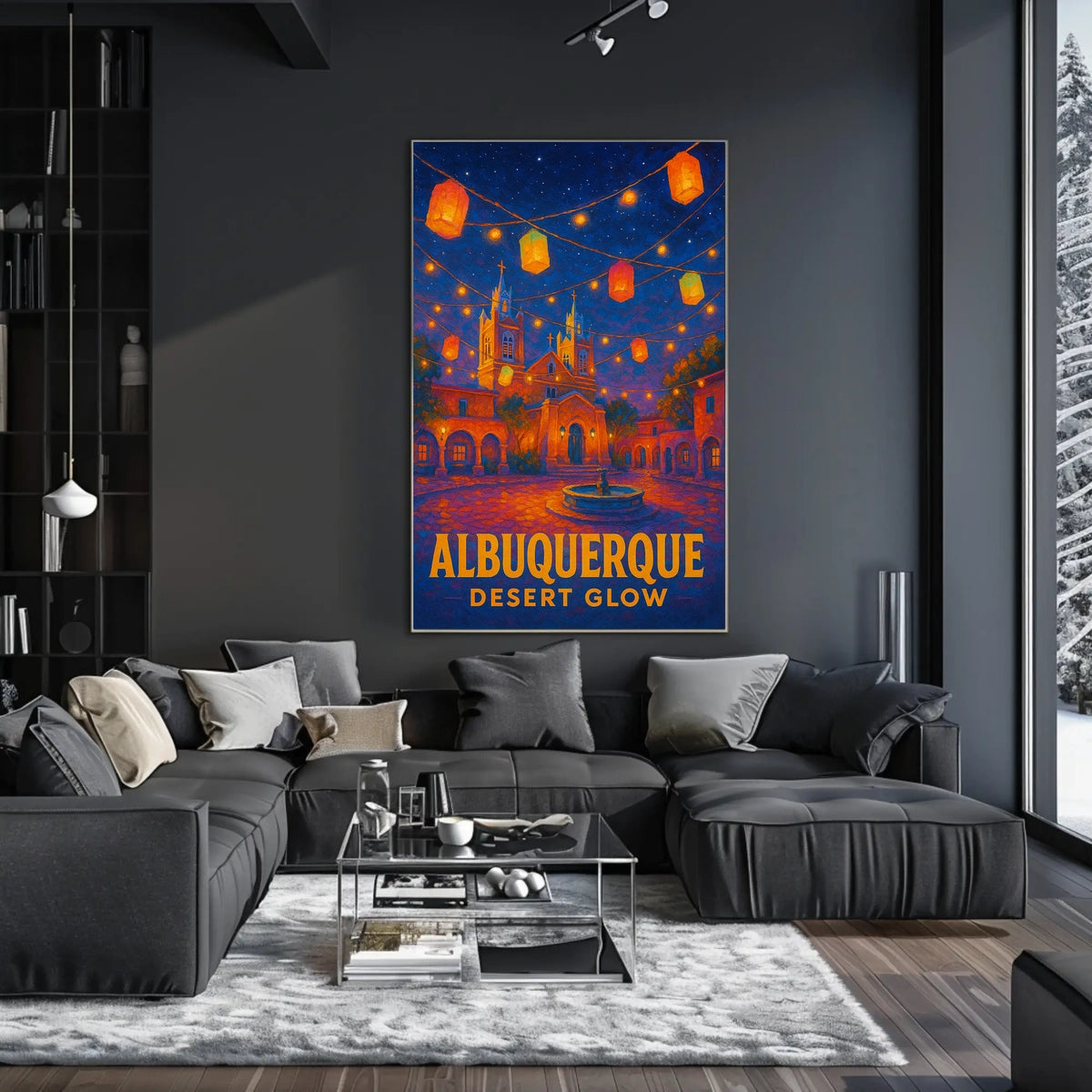 Albuquerque Desert Glow Poster