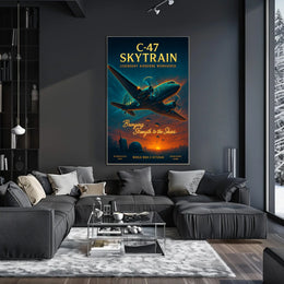 C-47 Skytrain Legendary Airborne Workhorse Poster
