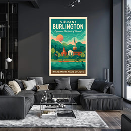 Vibrant Burlington Poster PosterGoat