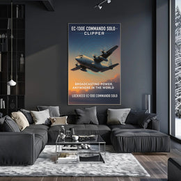 EC-130E Commando Solo Broadcasting Power Poster PosterGoat