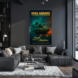 M1A2 Abrams The Vanguard Of Modern Poster