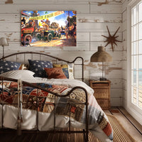 County Fair Auto Races Poster