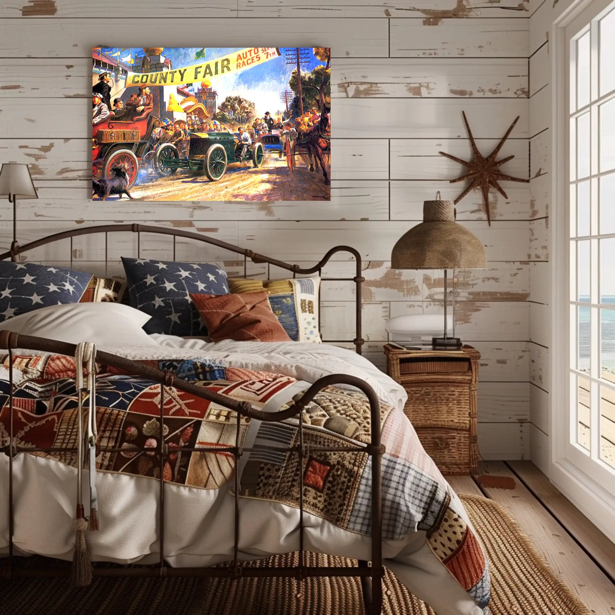 County Fair Auto Races Poster