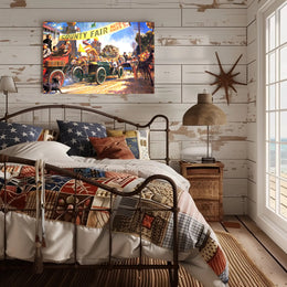 County Fair Auto Races Poster