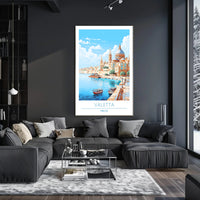 Valletta Malta Scenic Travel Poster