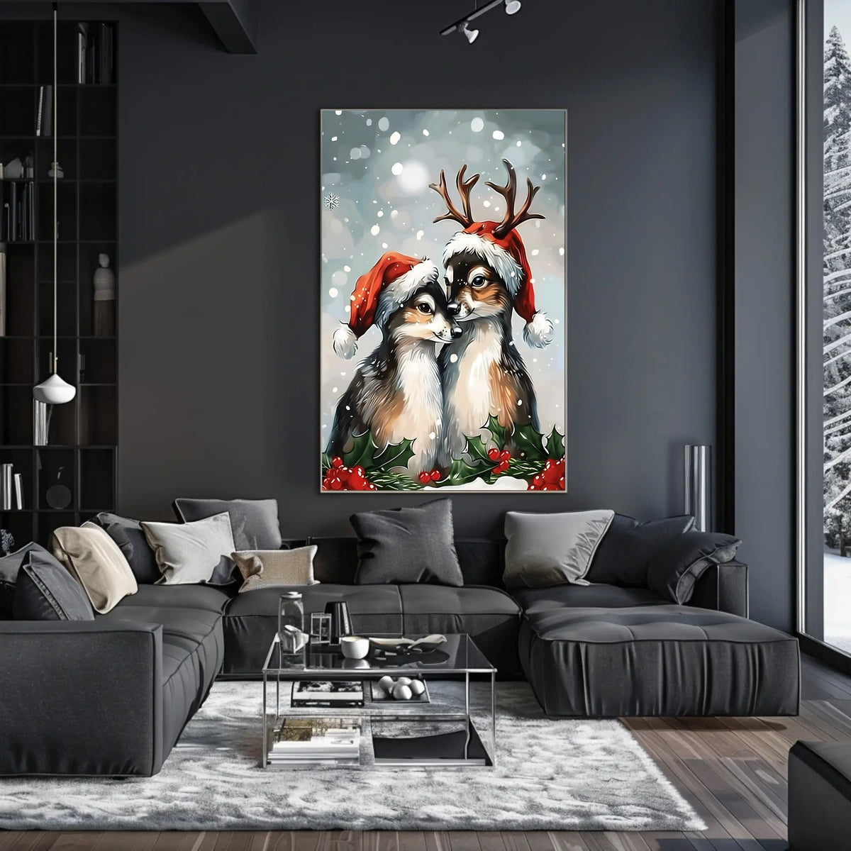 Festive Woodland Friends Poster