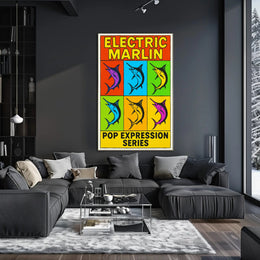 Electric Marlin Pop Expression Series Poster PosterGoat