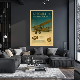 Legend of the Skies Breguet 14 Poster PosterGoat
