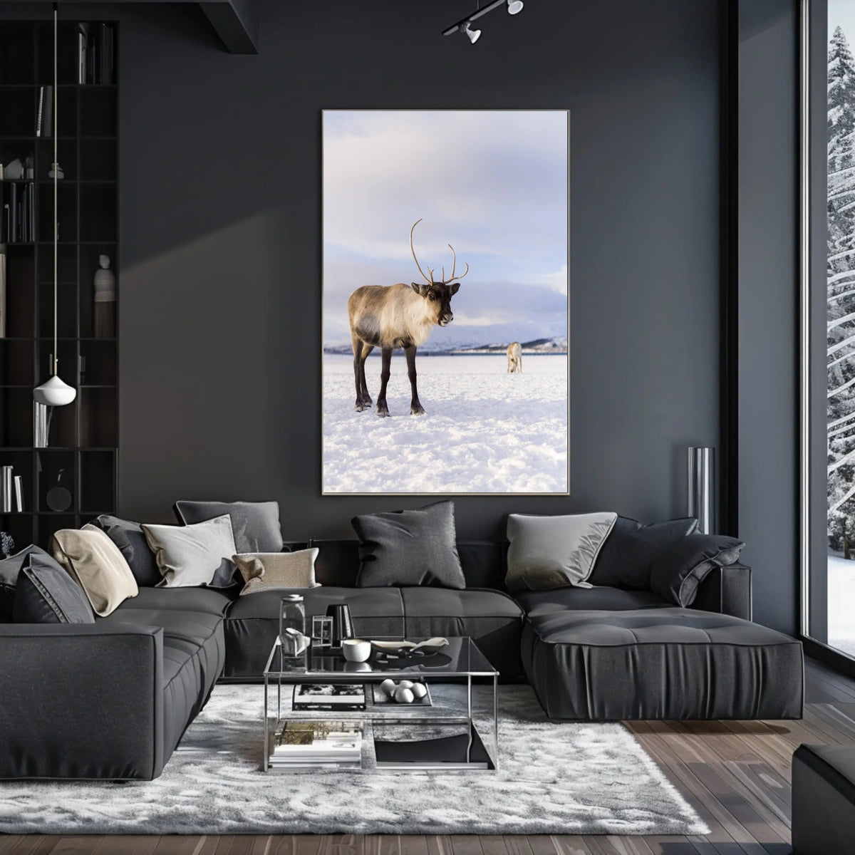 Winter Wilderness Majestic Reindeer Poster