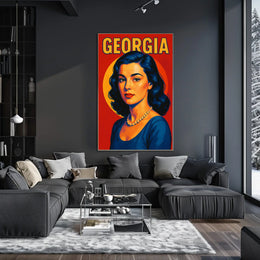 Georgia A Vibrant Portrait Poster