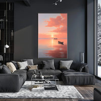 Serene Sunset Glow: Abstract, Artistic, or Pop Culture Poster