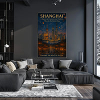 Shanghai A Tapestry of Innovation and Tradition Poster