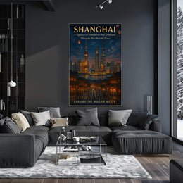 Shanghai A Tapestry of Innovation and Tradition Poster