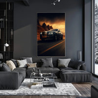 Luxurious Ride at Sunset Poster PosterGoat