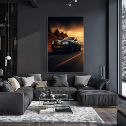 Luxurious Ride at Sunset Poster PosterGoat