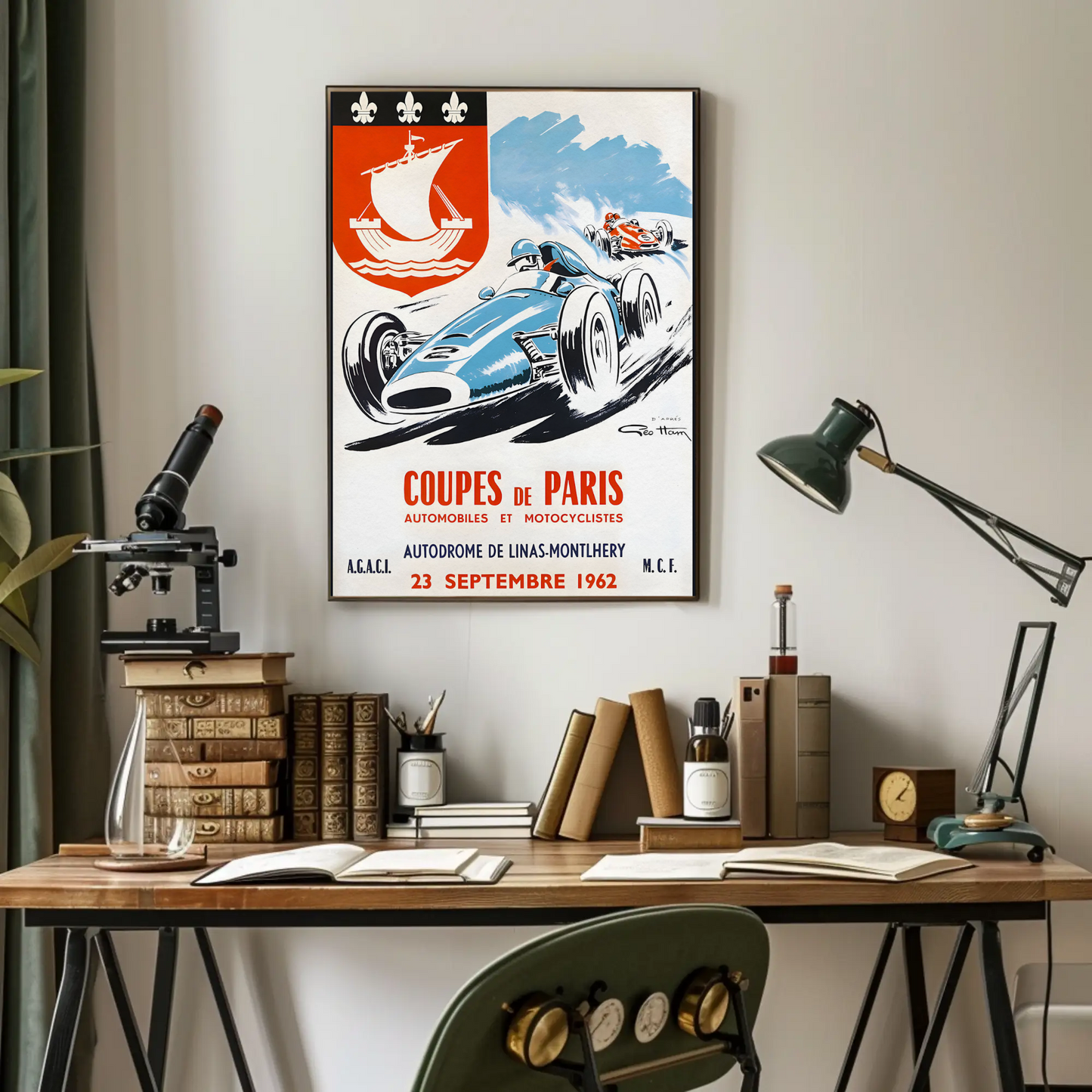 Coupes de Paris – 1962 Vintage Racing Poster