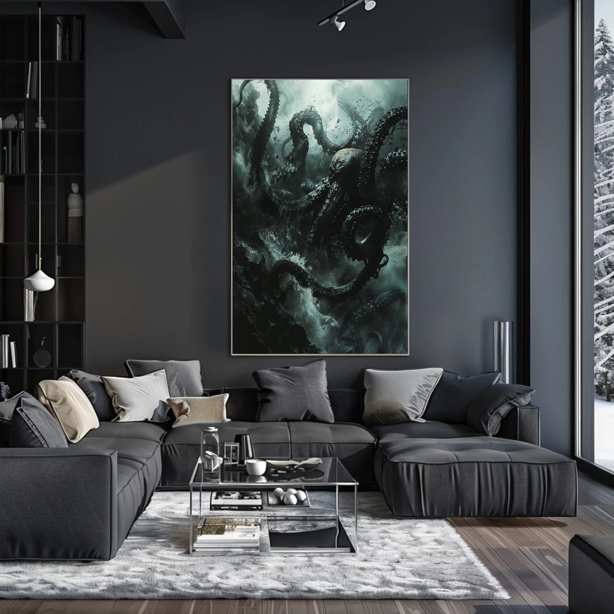 Kraken Unleashed: Epic Sea Creature Poster Art PosterGoat